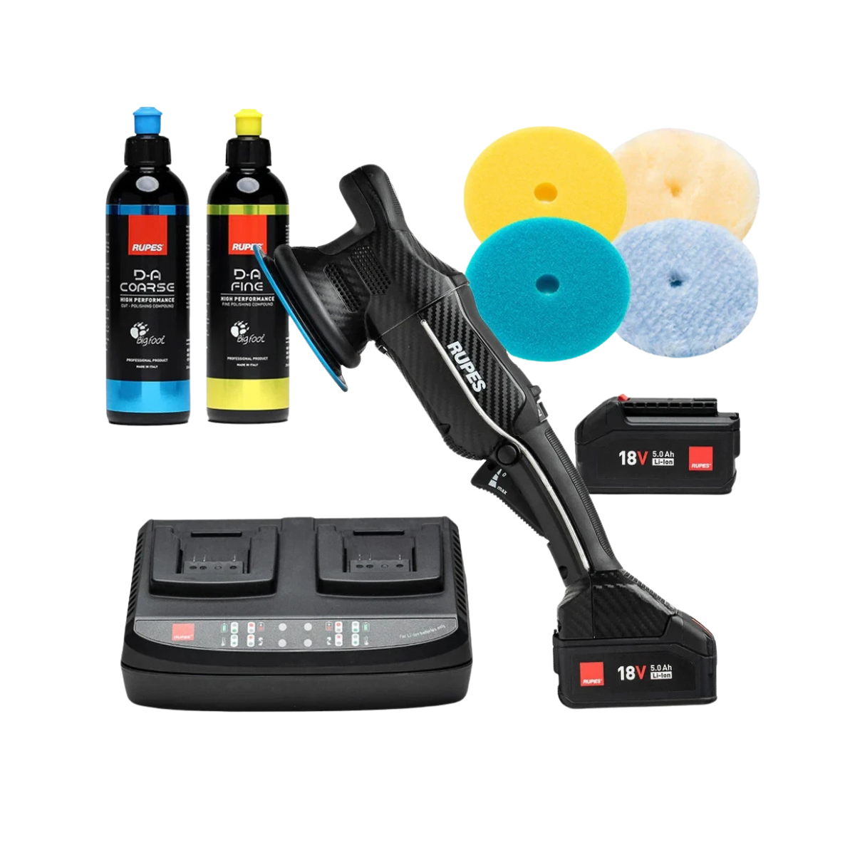 Rupes BigFoot HLR15 iBrid DA Polisher BAS Kit