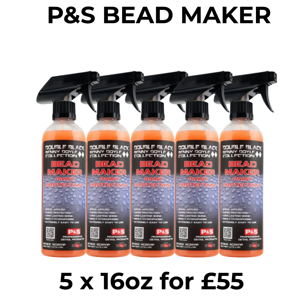 P&S Bead Maker Paint Protectant – 5 × 16 oz (473 ml) Bundle | Professional Gloss & Hydrophobic Sealant