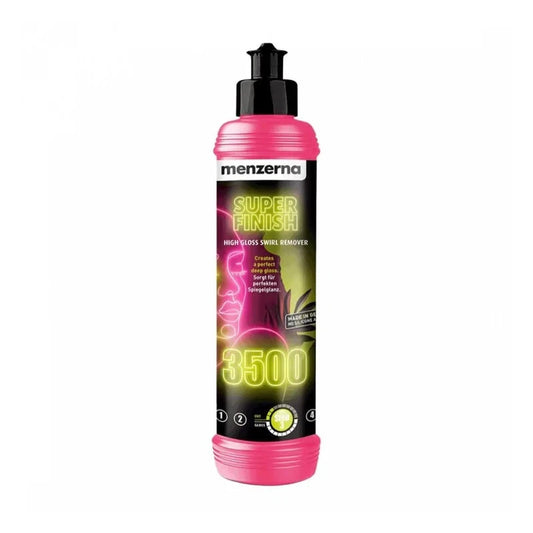 Menzerna Super Finish 3500 (250ml) – Pink Line Ultra Fine Finishing Polish for Gloss Enhancement & Swirl Removal