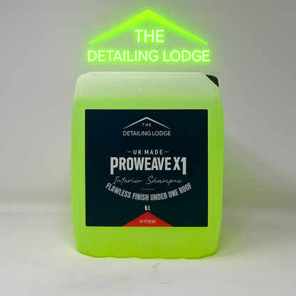 Proweave X1 – Interior Fabric & Upholstery Shampoo | Dilutable, Scented, Wet Vac Safe | The Detailing Lodge |