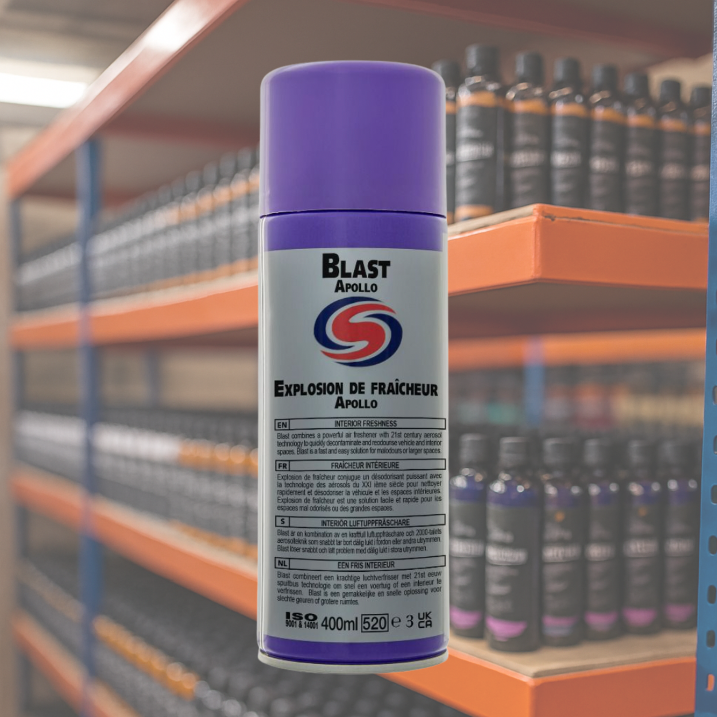 Autosmart Blast Apollo 400ml – High-Power Aerosol Air Freshener with Premium Apollo Fragrance