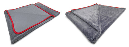 Martin Cox Chamois Grey Drying Towel – Ultra-Soft Twist-Loop Microfibre Drying Towel for Scratch-Free Detailing