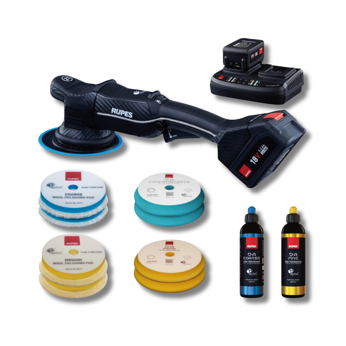 Rupes - HLR21 BigFoot iBrid Polisher 21mm - BAS Kit