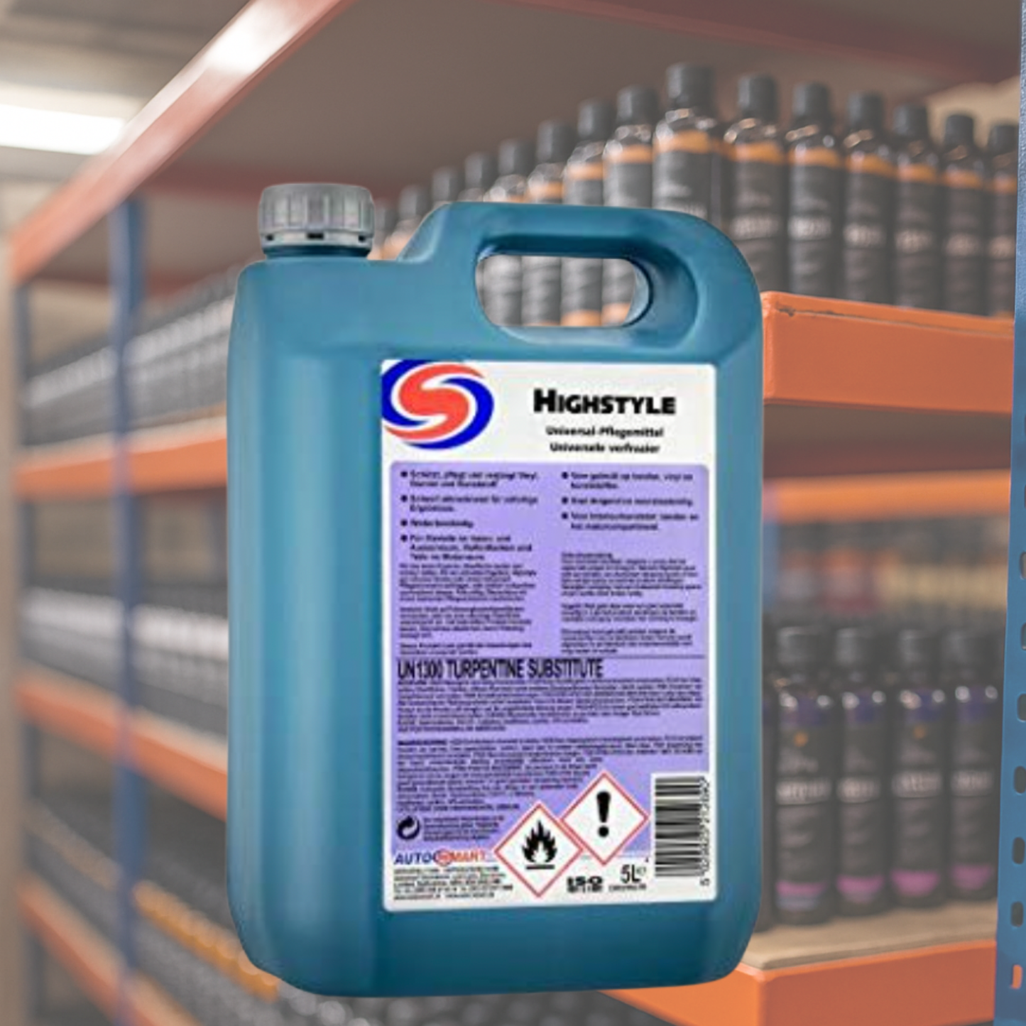 Autosmart Highstyle Universal Dressing – Durable Trim, Tyre & Plastic Shine (5 L / Trade Size)