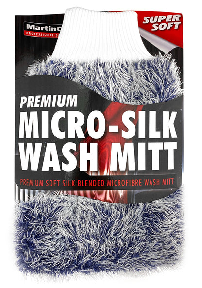 Super Silk Wash Mitt – Ultra-Soft Microfibre Mitt for Scratch-Free Car Cleaning & Professional Detailing | Martin Cox MOGG209