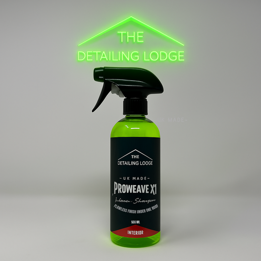 Proweave X1 – Interior Fabric & Upholstery Shampoo | Dilutable, Scented, Wet Vac Safe | The Detailing Lodge |