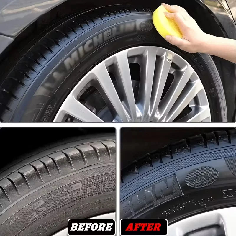 Tyre Dressing Paste – SALE TO CLEAR | 150ml Tub + Foam Applicator | Satin Finish Tyre Ge