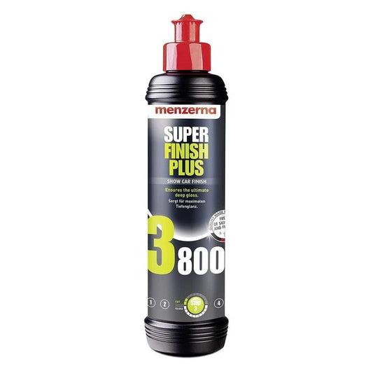 Menzerna Super Finish Plus 3800 (250ml) – Ultra Fine Finishing Polish for High Gloss, Hologram Removal & Paint Perfection