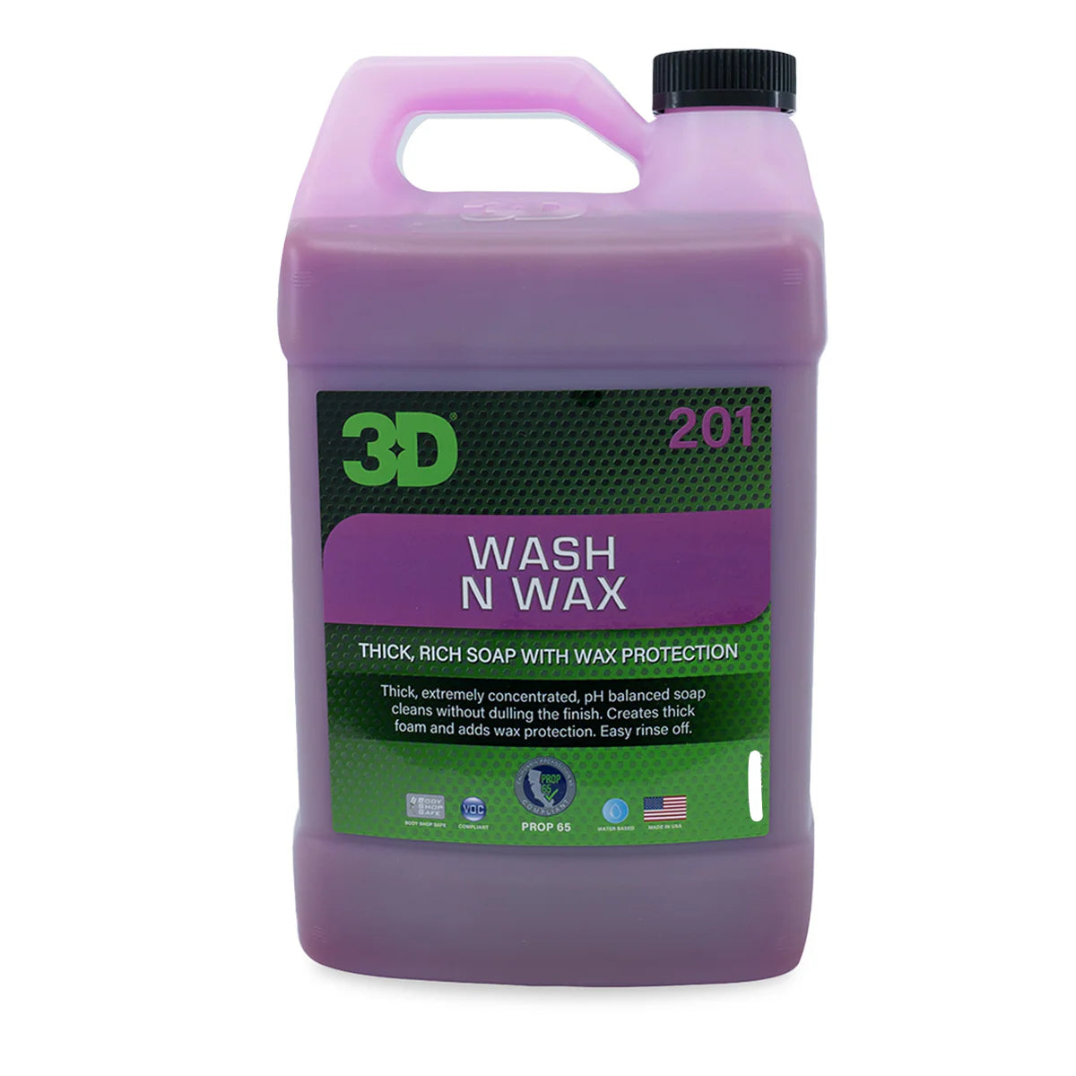 3D Car Care Wash N Wax Shampoo – pH Balanced Car Wash & Wax | 473ml / 1 Gallon